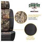 Mossy Oak LPI Truck Heavy Duty Seat Covers for Front Seats; Fits Full-Size SUV or Truck; Includes Front and Rear Storage Pockets, Built-in Molle Style Organizer; Semi-Custom Fit; 2pcs