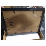 Hongkee 10x14 Picture Frame Set of 2, Made of Glass and Rustic Black Wooden Frame, Display 8x12 Pictures with Mat or 30 x 40cm Diamond Painting Art without Mat for Wall Mounting, Gallery Photo Frames