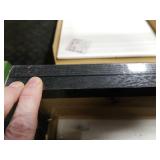 Hongkee 10x14 Picture Frame Set of 2, Made of Glass and Rustic Black Wooden Frame, Display 8x12 Pictures with Mat or 30 x 40cm Diamond Painting Art without Mat for Wall Mounting, Gallery Photo Frames