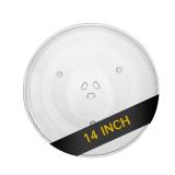 Rotaglass 14 Microwave Glass Turntable Plate, 14 / 36cm Microwave Tray Replacement Glass Plate, Glass Tray Replacement for LG, Samsung GE, Magic Chef, Hotpoint, Panasonic, Kenmore, etc