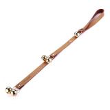 CATHYLIFE Leather Dog Doorbells for Door Knob/Potty Training/Go Outside, Length Adjustment Copper Dog Bell, Housetraining Hanging Bell, Brown Leather Golden Bells.