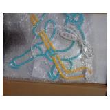 OkiyiD Hockey Neon Signs, Hockey Player Neon Lights for Bedroom,Gift Neon Light Suitable for Living Sport Room- 5V USB Power Dimmable Switch with Hanging Chain Hooks