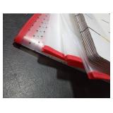 Plastic Large Christmas Ornament Storage Box with Adjustable Dividers, Organizer Holds 128 Large 3 Ornaments, Balls, Figurines Waterproof Holiday Decoration Container, Dual Zipper, Reinforced Handles