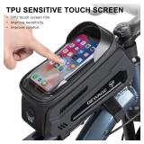 GEWAGE Bicycle Phone Mount Bag & Bicycle Tire Pump, Bike Multitool with Tyre Lever - Bike Tool Kits for Repair and Maintenance at Home or On The Road TOOL BAG ONLY