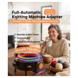 [2025 Upgrade] ZestWrench Electric Knitting Machine Adapter for addi Express King Size Knitting Machine 46 Needles, Knitting Machine Automatic Accessories LCD Panel & Row Counter