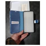 TUCCH Case Wallet for iPhone 17 Pro Max (6.9-Inch) 2025, RFID Blocking 4 Card Slots, Kickstand, Magnetic Closure, PU Leather, Shockproof TPU Shell, Protective Flip Cover, Pearly Light Blue