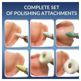 USB Polishing Machine, Portable Electric Mini Polisher 35000 RPM for Edge Correction Smoothing After Repair Cleaning Creating a Shiny Surface, Polishing Head Set with Step-by-Step Instructions