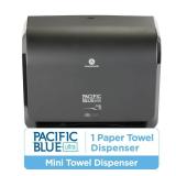 Georgia-Pacific Pacific Blue Ultra 9 Mini Automatic Paper Towel Dispenser by GP PRO (Georgia-Pacific), Black, 54518, 14.1 W x 6.5 D x 11.1 H
