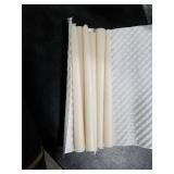 Homeology 6 PK 10 Classic Taper Candles, Ivory, 7-8 Hours Long Burning, Unscented Tall Candlesticks