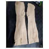 NURCOM Zipper Copper Compression Socks Open Toe Beige 20-30 mmHg Knee High Stockings, Designed for Circulation, Varicose Veins, Swelling, Venous Insufficiency, Post-Operative Recovery, 2X-Large