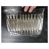 24 Packs Duck Bill Clips, Bantoye 3.5 Inches Rustproof Metal Alligator Curl Clips with Holes for Hair Styling, Hair Coloring, Silver