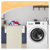 SNIGJAT Large Laundry Hamper, Tall Laundry Hamper with Sturdy Handles, Hampers for Laundry, Rectangular Dirty Clothes Hamper for Bedroom, Extra Large Laundry Basket for Clothes Toys, 80 L