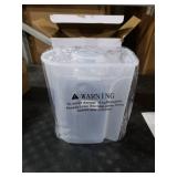 TBMax Pet Food Storage Containers 2 Pack 8-10 Lbs Airtight Dog Food Container Dispenser with Large Spout & Portable Handle, Travel Dog Treat Cat Food Storage Bin Bird Seed Container