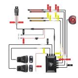 GEEGEETOP Universal ATV UTV SXS Sequential Turn Signal Light Kit,Street Legal Kit with Rocker Brake Tail Light Horn Kit with Relay Fuse Wire for ROV ATV Golf SXS Car Compatible with Polaris