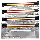 GEEGEETOP Universal ATV UTV SXS Sequential Turn Signal Light Kit,Street Legal Kit with Rocker Brake Tail Light Horn Kit with Relay Fuse Wire for ROV ATV Golf SXS Car Compatible with Polaris