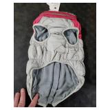 FUAMEY Dog Coat, Medium, Pink, Faux Fur - Waterproof, Windproof, Reflective Cold Weather Coat with Built-in Harness, Fits Dogs 11 lbs and Up