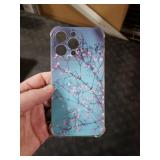 Beaucov Case for iPhone 14 Pro Max, Plum Blossom Flower Drop Protection Shockproof Case TPU Full Body Protective Scratch-Resistant Cover for iPhone 14 Pro Max
