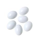 Wooden Eggs Fake Chicken White Eggs Easter Eggs Set of Wooden Fake Eggs to Help Lay Chickens 6 Pcs