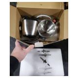 Grinder for Kitchen, Spice Grinder Electric Dry Comes With 3 Removable Stainless Steel Blades, 500w Suitable For Grinding Spices, Herbs, Coffee Beans, Grains, Nuts (Black)