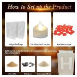 Peledic It was Always You Light Up Letters, with Tea Lights Candles, Rose Petals, Pearlescent Foil Balloons - Luminary Paper Bags, Anniversary Decorations and Proposal Decorations for Your Loved One