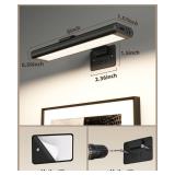 EZVALO Picture Light for Wall, Rechargeable 2400mAh Battery Lights Wireless Remote, 3 Color & Dimmable Magnetic 8
