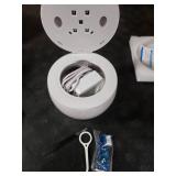 Ultrasonic Retainer Cleaner Machine, Cleaning Pod for Jewelry Cleaner, Dentures, Mouth Guards, Rings, Earrings, Glasses- 200ML 45kHz One-Touch 5-Minute Deep Clean (White)