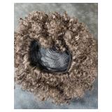 yuehong Short Fluffy 70s 80s Disco Afro Wigs Synthetic Anime Cosplay Fancy Funny Wigs for Unisex Men Women (Dark Brown)