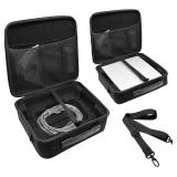 Klawdsky Hard Case for Starlink Mini, Portable Travel Carrying Case with Custom Foam for Accessories, Kickstand, Power Adapter, and Cables Ideal for Camping and Outdoor Use (Case Only)