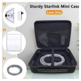 Klawdsky Hard Case for Starlink Mini, Portable Travel Carrying Case with Custom Foam for Accessories, Kickstand, Power Adapter, and Cables Ideal for Camping and Outdoor Use (Case Only)
