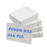Blank Playing Cards to Write On - 2.5x3.5 Inches Printable Poker Cards & DIY Flash Cards for Custom Decks,Classroom Games, Learning Activities and Party Fun