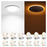 3-inch LED Recessed Light Kit with Night Light - 12 Pack