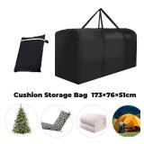 Patio Waterproof Extra Large Protective Zippered Outdoor Cushion Furniture Storage Bag with Handles, 68in L x 30in W x 20in H (1 Pack) - Retail: $29