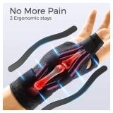 FREETOO Trigger Finger Splint for Thumb, Thumb Brace Right Hand or Left Hand for Arthritis Pain and Support, Thumb Spica Splint, Thumb Stabilizer for Tendonitis, Sprain Fits Palm 6.2