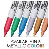ONLY TWO Sharpie Metallic Fine Point Permanent Marker, Gold, 2 - Retail: $12