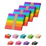 Mr. Pen- Colored Popsicle Sticks, Wooden Rainbow Colored Popsicle Sticks for Crafts, 200 Pack, 4.5 Inch - Retail: $6