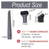 For Shark Vacuum Cleaner Accessories Replacement Kit | Household Cleaning Set with Crevice Tool, Dust Brushes & Vacuum Hose Adapters | 35MM Vacuum Attachments & Brushes - Retail: $22