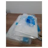 Cozy Essential 8 Pack Travel Vacuum Storage Bags with Rechargeable Wireless Electric Pump for Luggage, Suitcase, Carry-on Size Vacuum Seal Compression Space Saver Bags for Clothes and Clothing Travel 