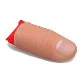 Stained Red Kryoflare 2Pcs Magician Thumb Tips, Magic Trick Accessories Close Up Illusion Props Magic Trick Gimmick Accessories,Silk Close Up Trick for Vanishing Gimmick Appearing Disappearing Real Fi