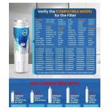 ICEPURE UKF8001 Compatible with Whirlpool EDR4RXD1, 4396395, Maytag UKF8001, UKF8001AXX, EveryDrop Refrigerator Water Filter 4, RFC0900A, UKF8001AXX-200, UKF8001P, 469006, PUR, Puriclean II, Pack of 3