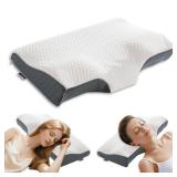 WeiTrust Sleep Apnea Pillow with Neck Pain & Snoring Relief -Orthopedic Cervical Pillow, Ergonomic Contour Memory Foam for Side, Back,Stomach Sleepers, Medium Firm Support (Large) - Retail: $30