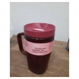 Owala SmoothSip Slider Stainless Steel Insulated Travel Mug with handle, 100% Leak Proof, For Hot and Cold Drinks, Travel Friendly with Sliding Lock Lid, 12oz, BPA Free, Leak Proof, Black Cherry - Ret