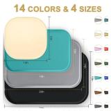 SMILOOL Silicone Pet Feeding Mat with Raised Edge for Food and Water, Dog Bowl Mats, Cat Bowls Placemat with High Lip for Floor Waterproof, Rubber Tray for Cats and Dogs 19 x 12 x0.7 Dark Brown - Reta