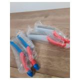 KAOPET 4 Pack Wire Brush for Rust Removal & Paint Removal, Heavy Duty Stainless Steel Wire Brushes for Cleaning, Metal Wire Brush with Rubber Handle - Retail: $9