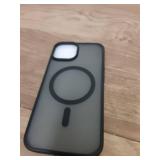 SUPFINE Magnetic for iPhone 14 Case & iPhone 13 Case (Compatible with MagSafe)(Military Grade Drop Protection) Translucent Matte Shockproof Phone Cover,Black - Retail: $10