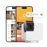 Petcube Cam 360 Camera Interactive WiFi Pet and Home Security Pan-Tilt Camera with Phone App, 1080p HD Video, 360Â° Rotation, Night Vision, AI Alerts - Retail: $47