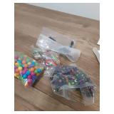 Landical 564 Pcs DIY Neon Bead Keychain Kit Key Chain Making Craft Adjustable Letter Beads String Mama Sport Gift Alphabet Jewelry Backpack Accessories Holiday Party Favor(Retro Color) - Retail: $10
