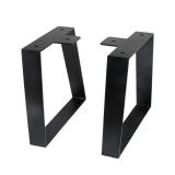 ALXEH 10 Inch Trapezoid Table Legs Black, DIY Furniture Metal Legs for Coffee Table, Bench Stool Cabinet Furniture Feet - Set of 2 - Retail: $33