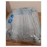 FACE TWO FACE Bedding Duvet Cover Set100% Washed Cotton Duvet Cover Linen Like Textured Breathable Durable Soft Comfy(Full, Light Blue) - Retail: $36