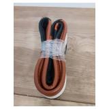 Sandfren Carbon Fiber Car Steering Wheel Cover, 15 Inch Breathable PU Leather Vehicle Steering Wheel Protector with Anti-Slip Lining, Soft Automotive Interior Accessory, Universal Fit (Black/Orange) -