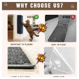 Deapher Wall Mounted Corner Cat Scratcher - Double Sided Carpet Scratching Pad & Cat Scratching Post with 6 Strong Adhesives - Protect Walls & Furniture for Indoor Cats - Retail: $10